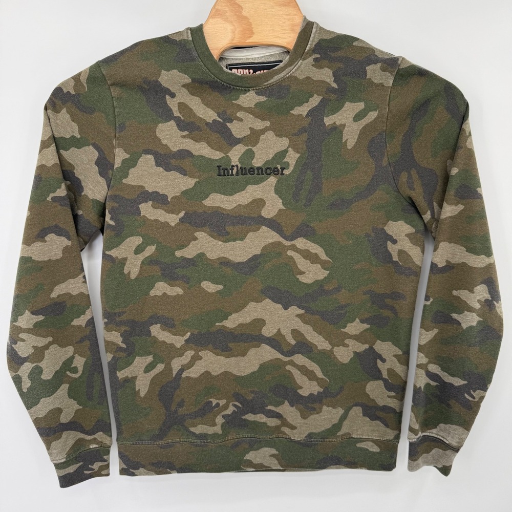 San Francisco Work Shirts Sweatshirt Mens L Camo Influencer Embroidered Pullover